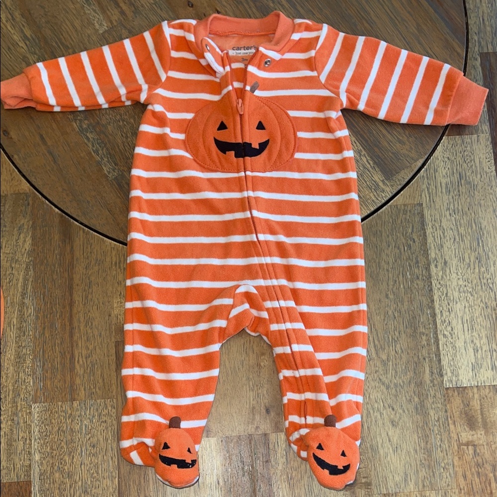Halloween Baby Outfit Bundle Carters Old Navy Cat & Jack 0-6M Pumpkin Skeleton - Picture 8 of 10
